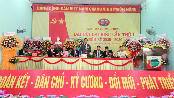 PHIÊN TRÙ BỊ ĐẠI HỘI ĐẠI BIỂU ĐẢNG BỘ XÃ LONG PHỤNG LẦN THỨ NHẤT, NHIỆM KỲ 2025 - 2030