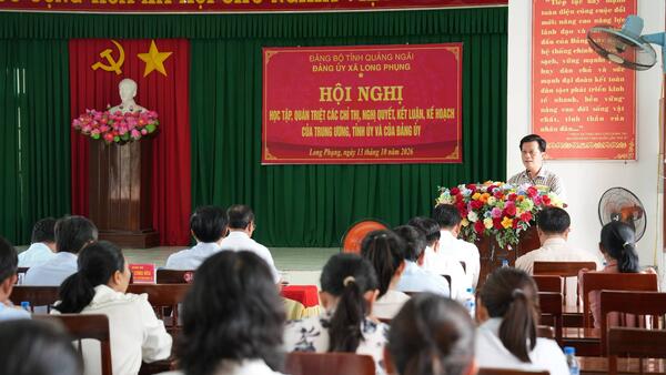 Long Phụng: Học tập, quán triệt các chỉ thị, nghị quyết của Trung ương, Tỉnh ủy và Đảng ủy xã